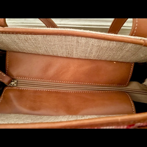 Clever Carriage Company Needlepoint Pink English Rose Handbag - Picture 11 of 14